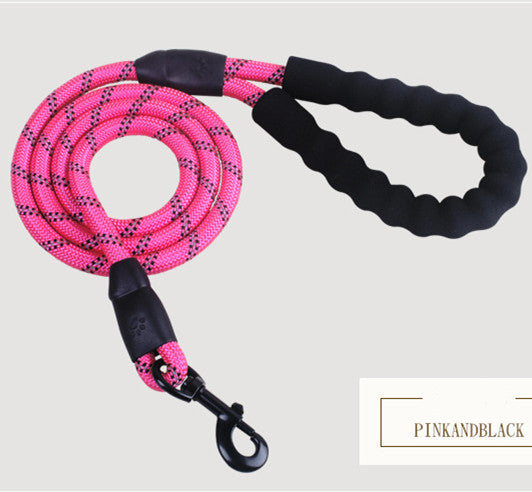 Laisse réfléchissante en nylon pour chien, corde pour chien de petite, moyenne et grande taille, pour la marche et l'entraînement, fournitures pour animaux de compagnie.