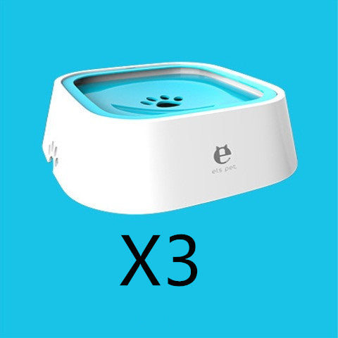1,5 L Bol d'eau pour chat et chien, bol flottant transporté, distributeur d'eau anti-débordement, fontaine pour animaux, fournitures pour chiens en ABS et PP.