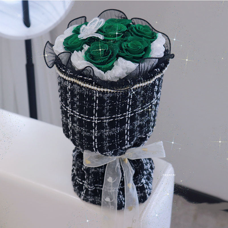 Bouquet de 7 roses Cadeau Saint Valentin Noël Fête des Mères