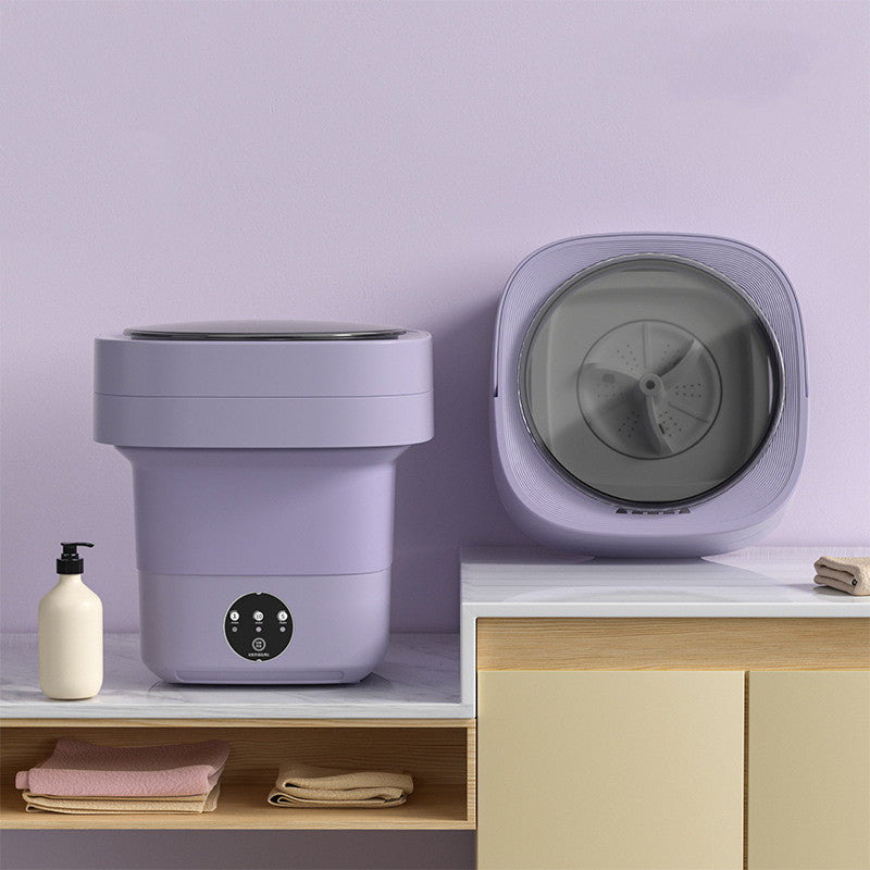 Mini machine à laver pliable portable pour chaussettes, sous-vêtements et culottes, grande capacité, 3 modèles avec gadgets de séchage.