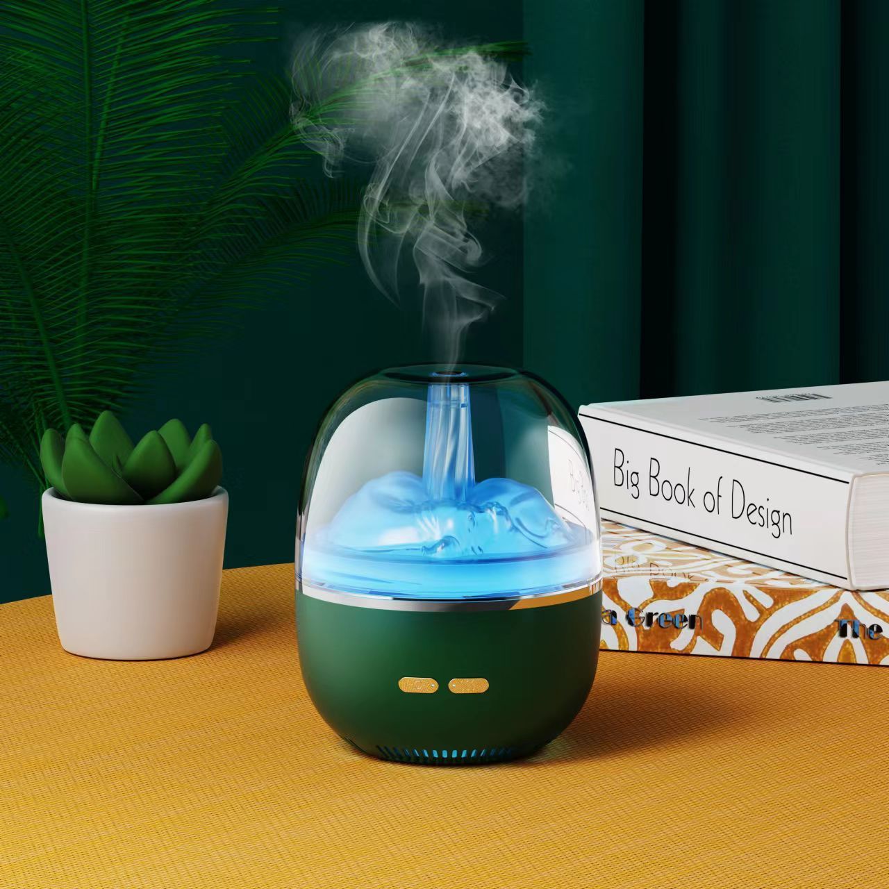 Humidificateur d'air diffuseur d'huiles essentielles à ultrasons atomiseur d'aromathérapie lumière colorée brouillard épais volume accessoires de bureau et de maison
