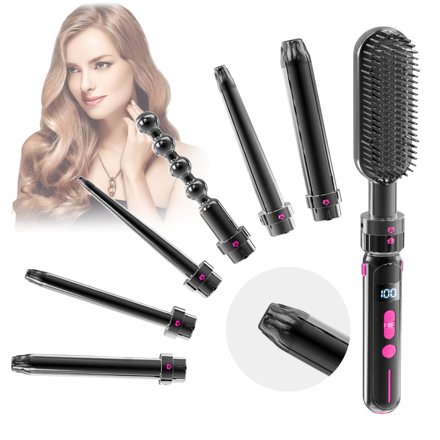 Sécurité contre les brûlures Facile à utiliser Bâtons pour cheveux bouclés