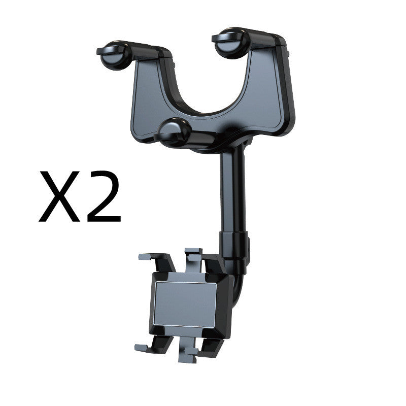 Support de téléphone pour rétroviseur pour voiture, rotatif et rétractable, support de téléphone multifonctionnel à 360 degrés, adapté à tous les téléphones mobiles et à toutes les voitures.