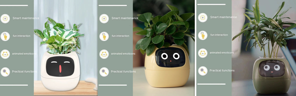 Planificateur Intelligent Amusement Inépuisable Plus de 49 Expressions Riches 7 Capteurs Intelligents et Puces AI Facilitent et Rendent Agréable la Culture des Plantes