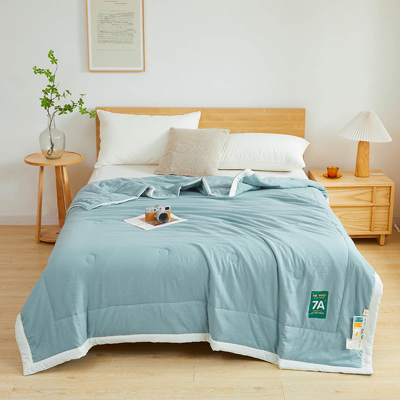 Couette d'été fraîche en coton brut antibactérien lavable
