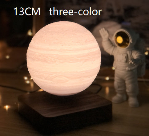 Lampe de table à lévitation magnétique Lumière de lune Imprimante 3D Planète Lumière de nuit