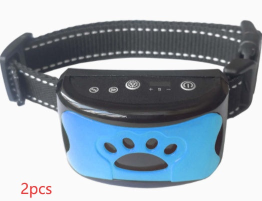Collier de dressage pour chien étanche, électrique, télécommande pour animaux de compagnie, rechargeable, entraîneur de chiens, dispositif anti-aboiement avec choc, vibration et son.