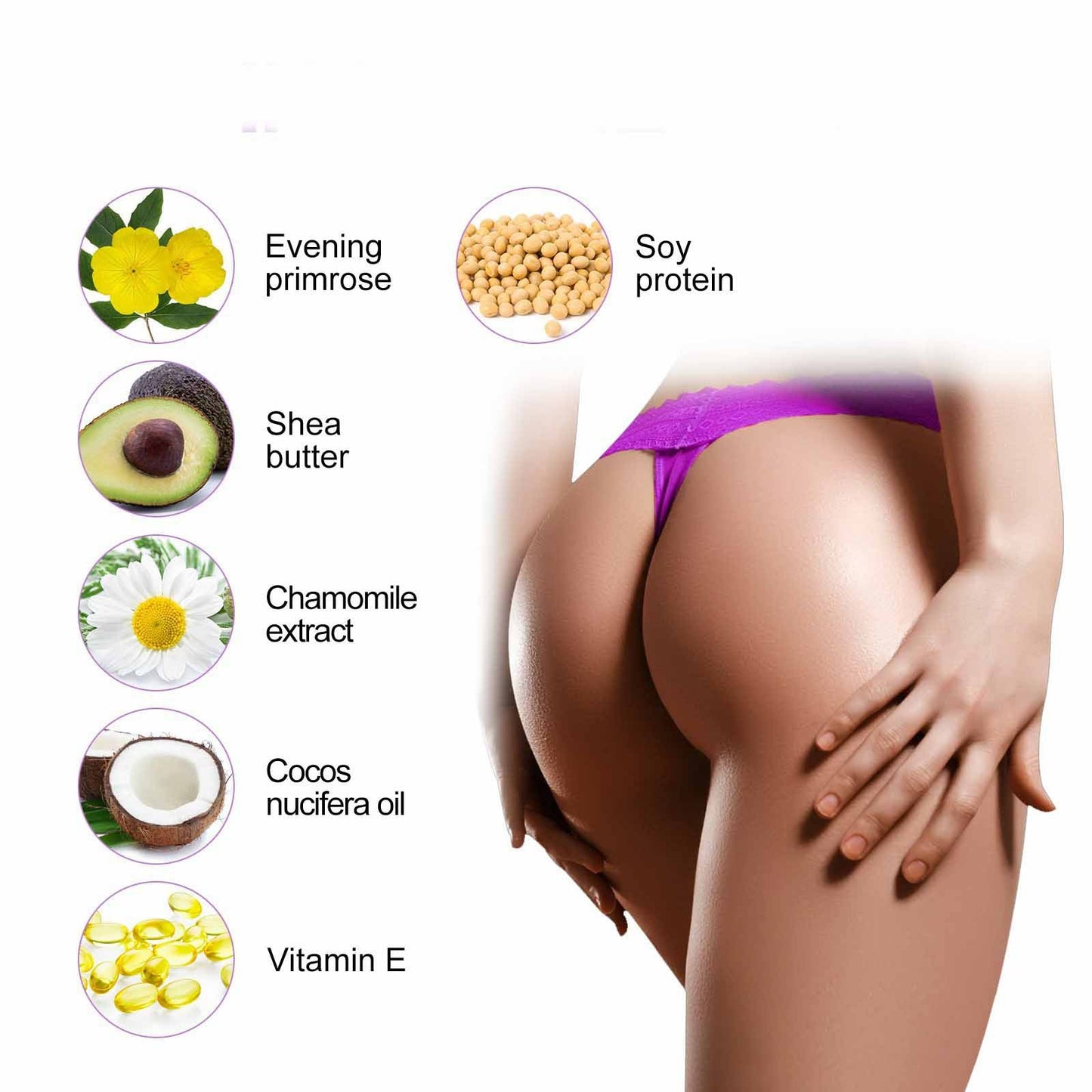 Crème de soin pour le massage du corps sexy et plantureuse pour rehausseur de gros seins et de fesses, élasticité de la poitrine, amélioration des hanches, raffermissement et lifting de la peau