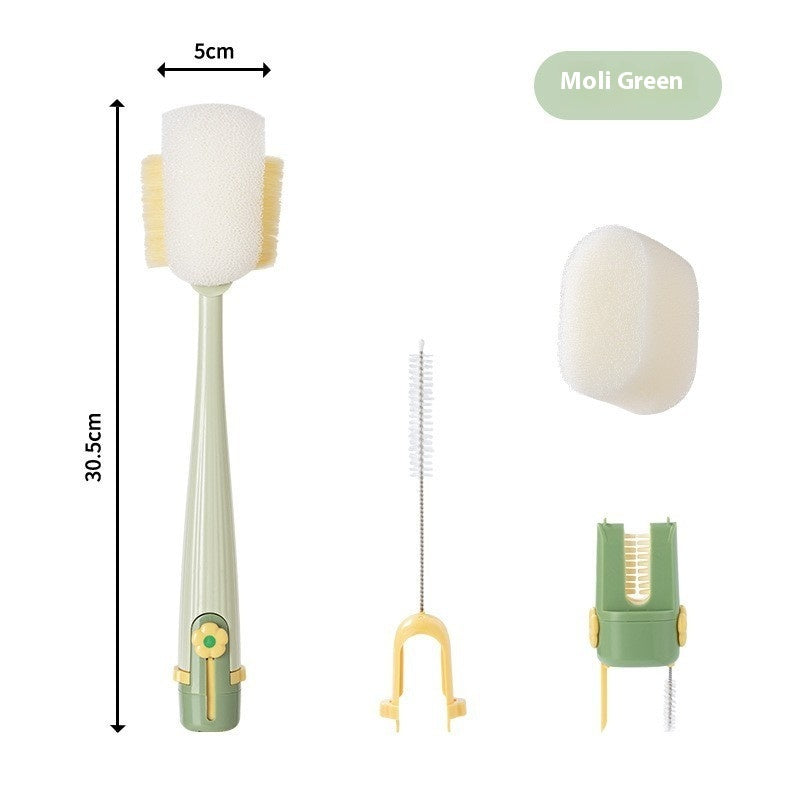 Appareil de lavage de tasse multifonction cinq en un, brosse de tasse multifonctionnelle pour la maison, brosse de tasse isolante pour tasse d'eau, bouteille de lait, gadgets de cuisine