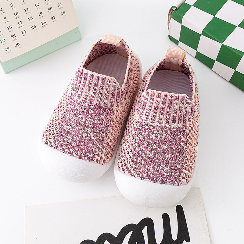 Chaussures en maille respirante à semelle souple pour enfants