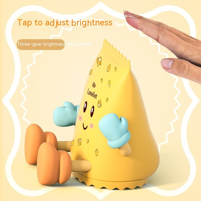 Petite lampe de nuit en forme de chips de pomme de terre pour chambre à coucher, capteur de protection des yeux, décoration d'intérieur