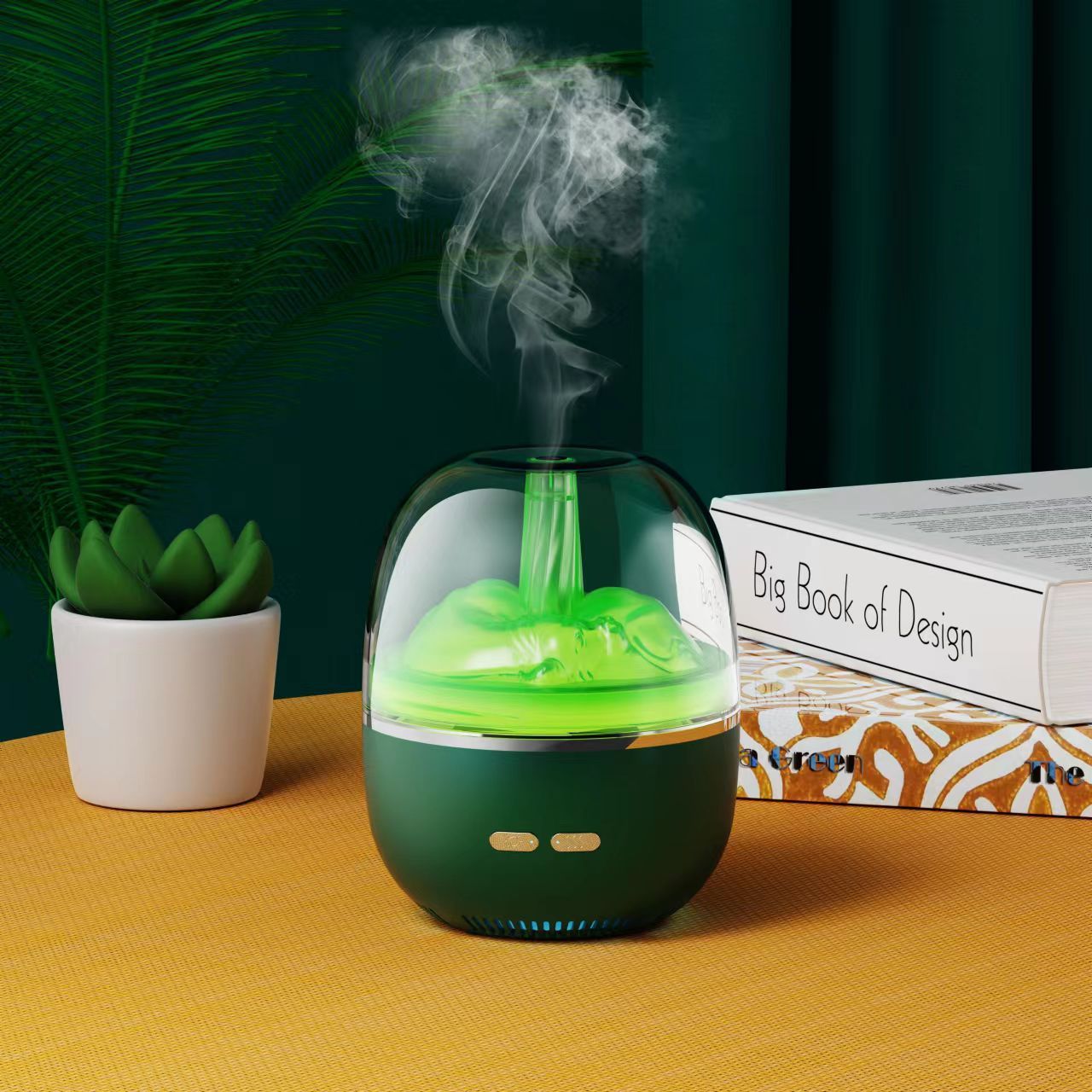 Humidificateur d'air diffuseur d'huiles essentielles à ultrasons atomiseur d'aromathérapie lumière colorée brouillard épais volume accessoires de bureau et de maison