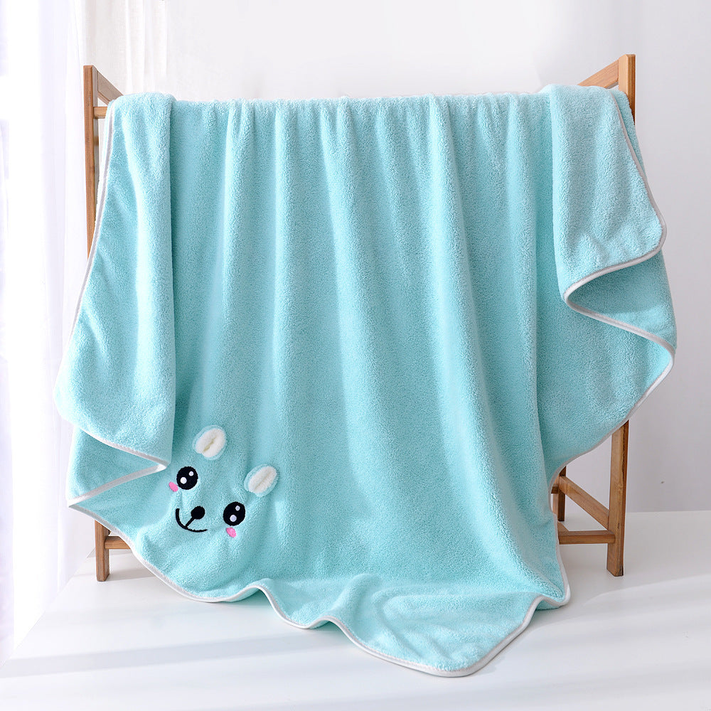 Serviette de bain en velours corail Serviette deux pièces Oreilles de lapin Koala Coffret cadeau