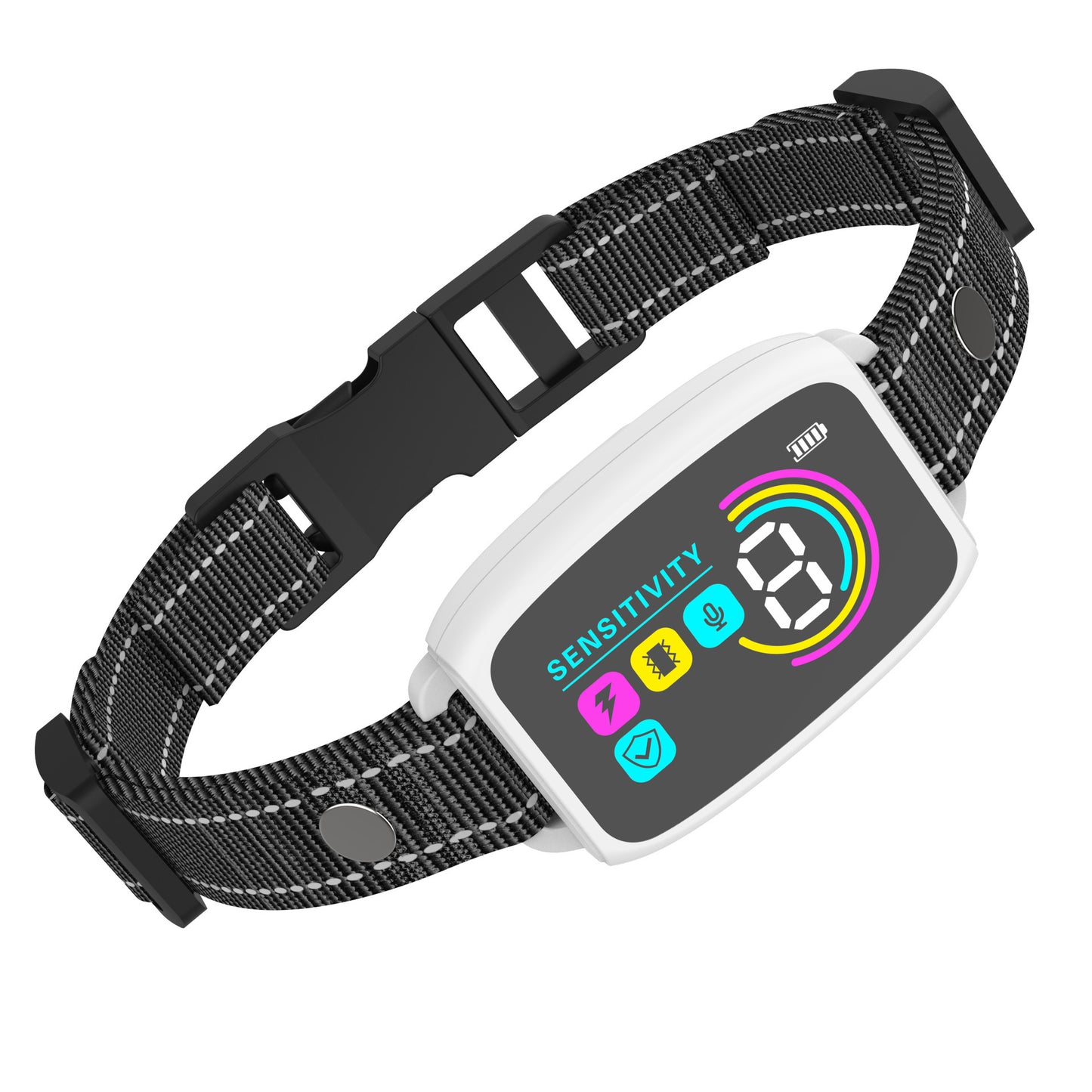 Collier anti-aboiement automatique intelligent rechargeable, dispositif d'arrêt des aboiements, affichage numérique HD, collier étanche IP67 pour chiens, produits pour animaux de compagnie.