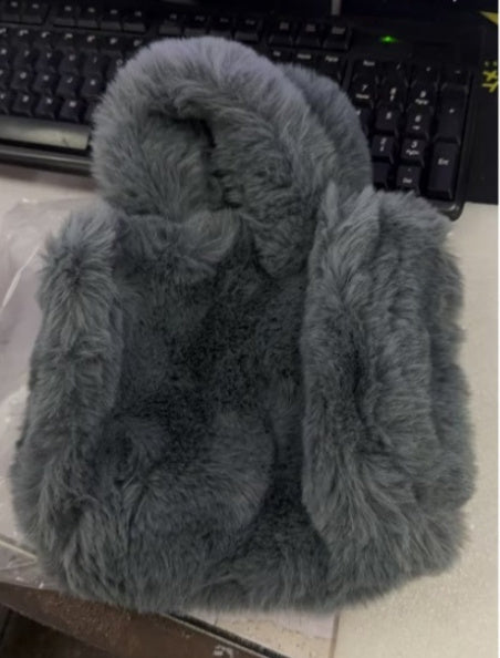 Sacs d'hiver Chaîne Sac à main en peluche Sacs fourre-tout Femme Sac à épaule