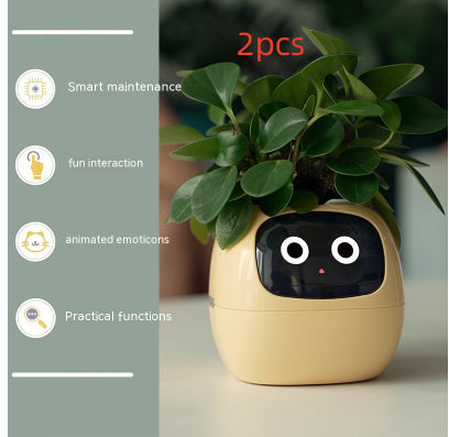 Planificateur Intelligent Amusement Inépuisable Plus de 49 Expressions Riches 7 Capteurs Intelligents et Puces AI Facilitent et Rendent Agréable la Culture des Plantes