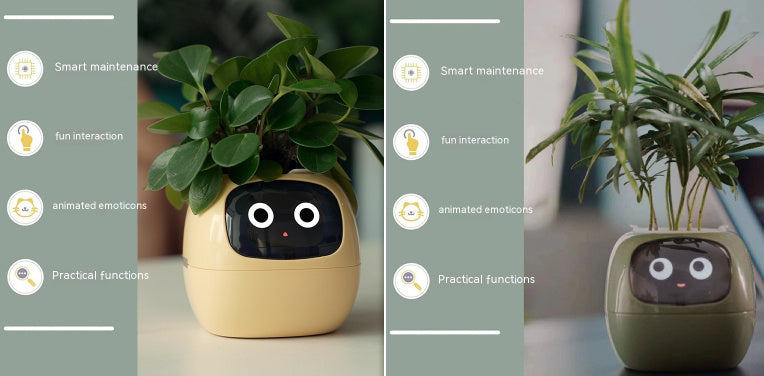 Planificateur Intelligent Amusement Inépuisable Plus de 49 Expressions Riches 7 Capteurs Intelligents et Puces AI Facilitent et Rendent Agréable la Culture des Plantes