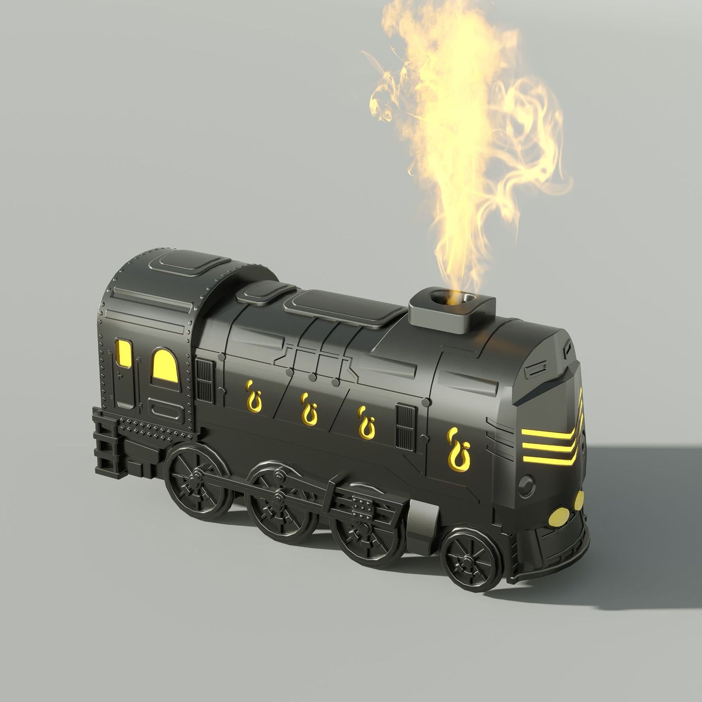 Petit train coloré humidificateur à distance brumeux
