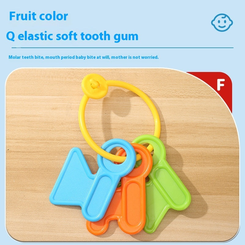 Kit de cloche à main avec prise confortable pour l'entraînement et l'éveil des bébés.