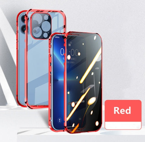 Coque de téléphone Magneto de protection anti-privacy avec lunettes