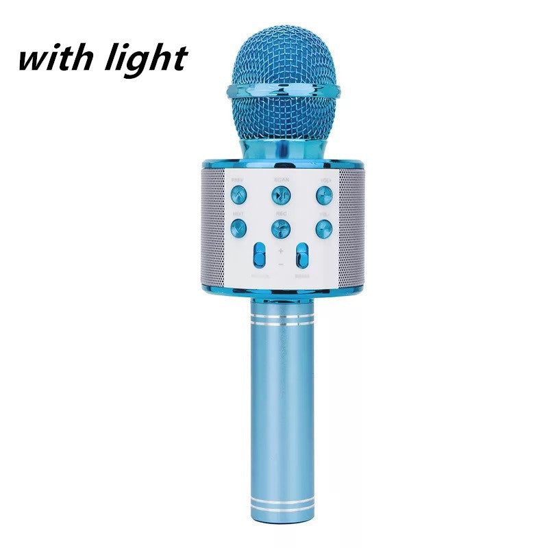 Microphone sans fil portable Bluetooth Mini Home Ktv pour jouer de la musique, chanter, haut-parleur