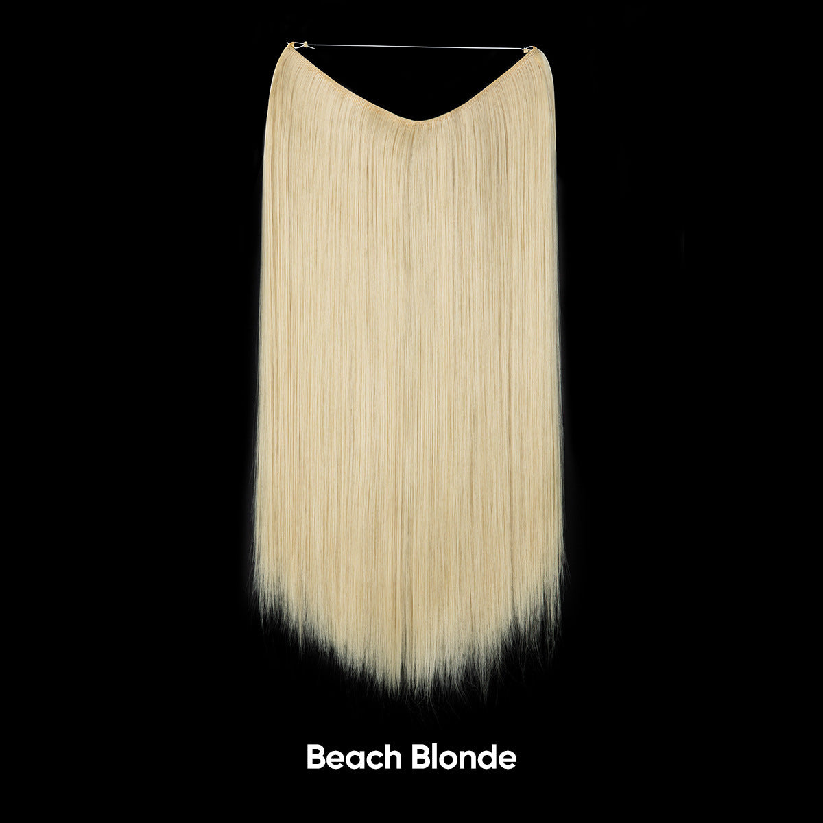 Extension de cheveux invisible lisse multicolore dégradée réglable en une seule pièce pour femme