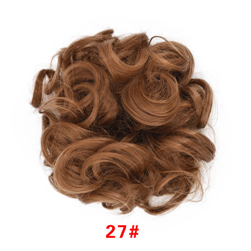 Anneau pour cheveux en forme de bourgeon en caoutchouc
