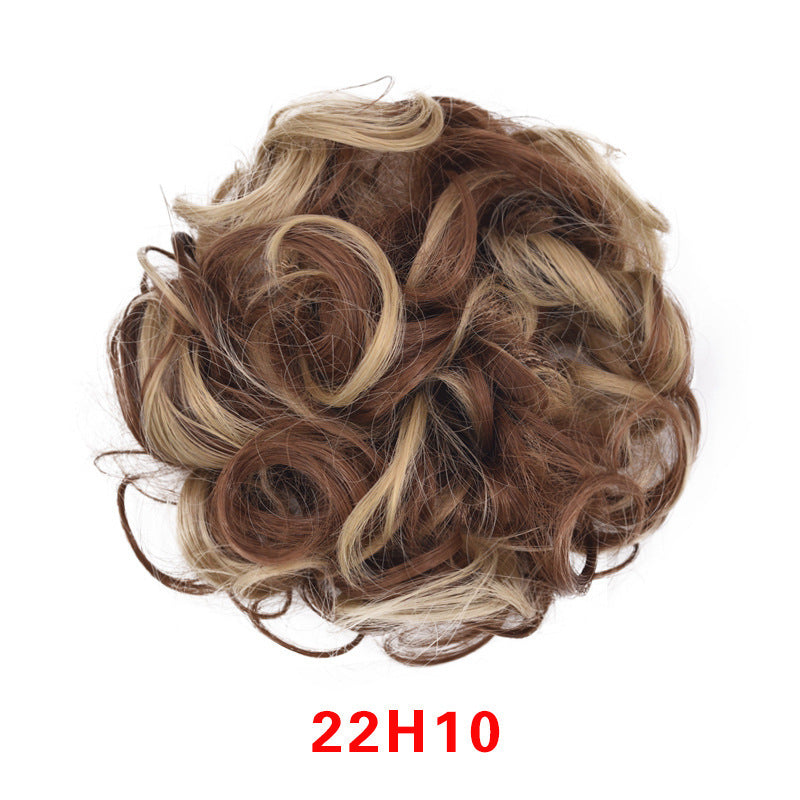 Anneau pour cheveux en forme de bourgeon en caoutchouc