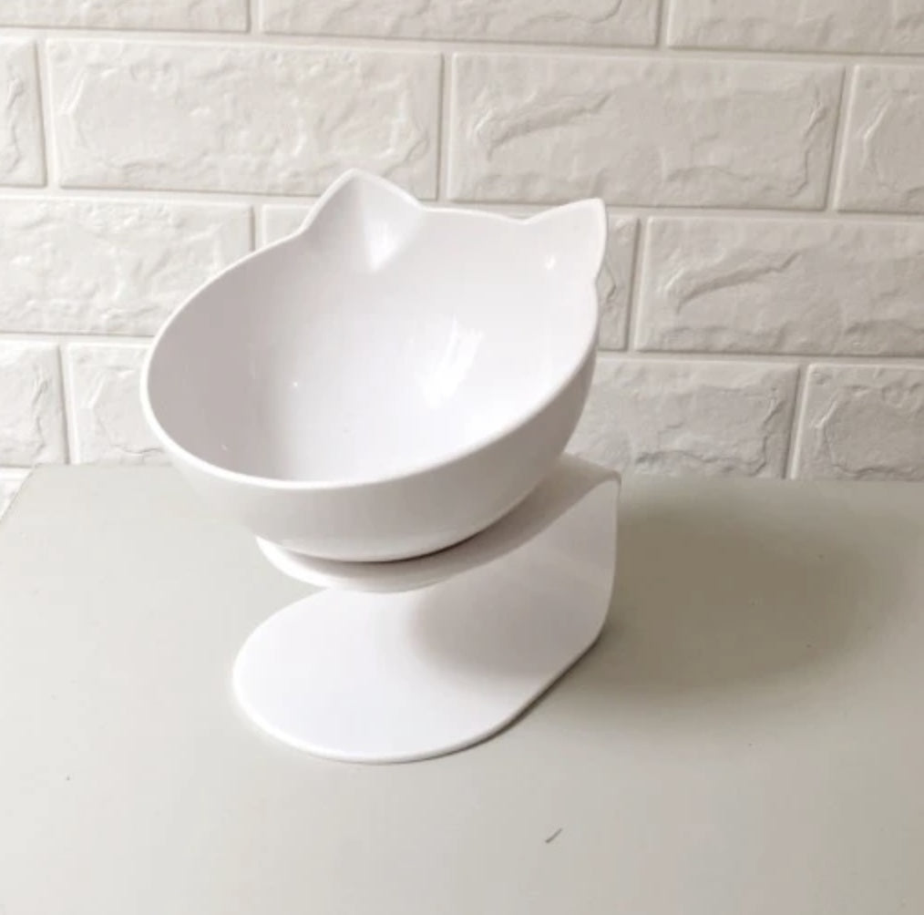 Bol à nourriture pour chat à double bol protège les vertèbres cervicales.