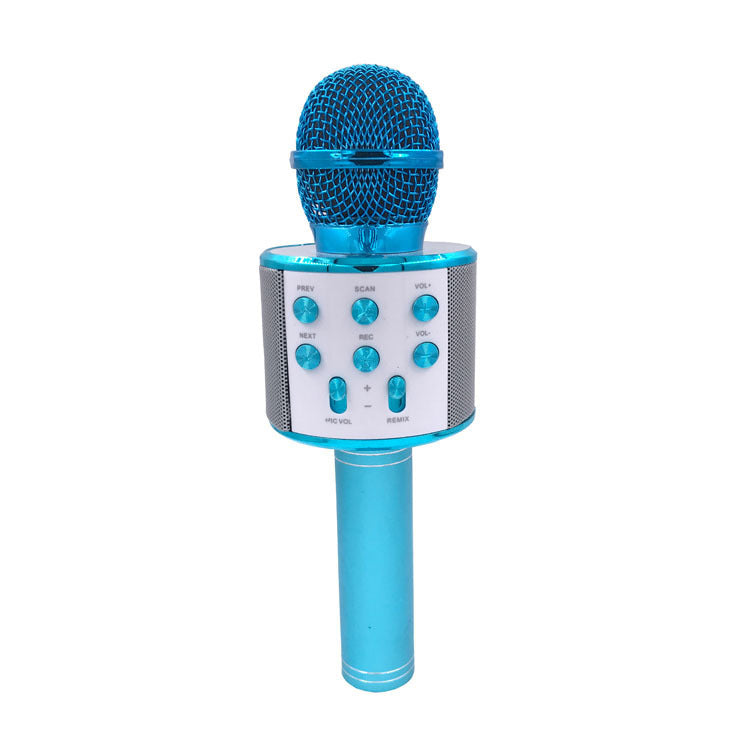 Microphone sans fil portable Bluetooth Mini Home Ktv pour jouer de la musique, chanter, haut-parleur