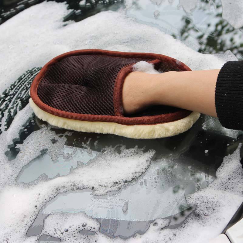 Gants de nettoyage pour lavage de voiture à poils doux, outils de nettoyage pour voiture, moto et entretien automobile.