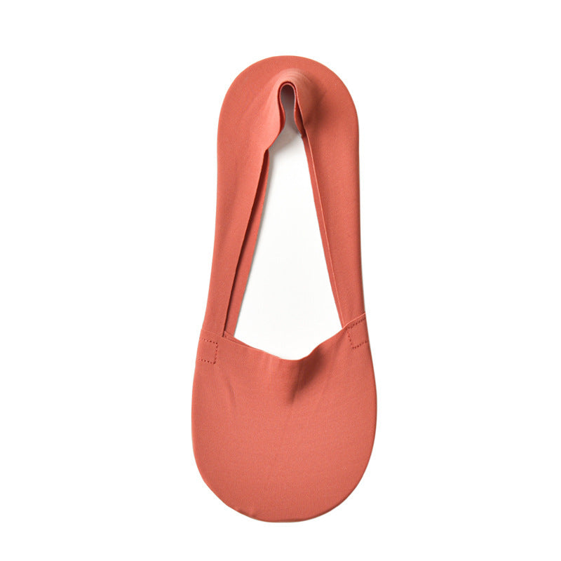 Chaussettes bateau peu profondes antidérapantes en silicone pour femmes