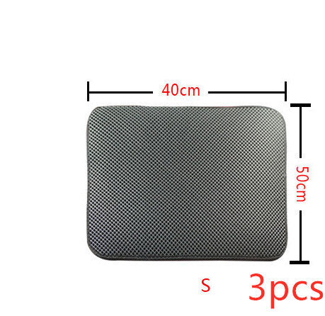 Tapis de lit pour chats à double couche, tapis de litière pour animaux de compagnie, tapis de piégeage pour litière, produit pour animaux de compagnie, matelas pour chats, tapis de nettoyage pour la maison.