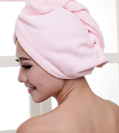 Bonnet de sèche-cheveux pour femme, serviette absorbante pour cheveux secs