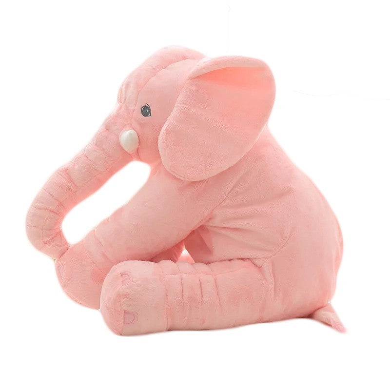 Coussin en peluche éléphant pour le confort et le sommeil des bébés.