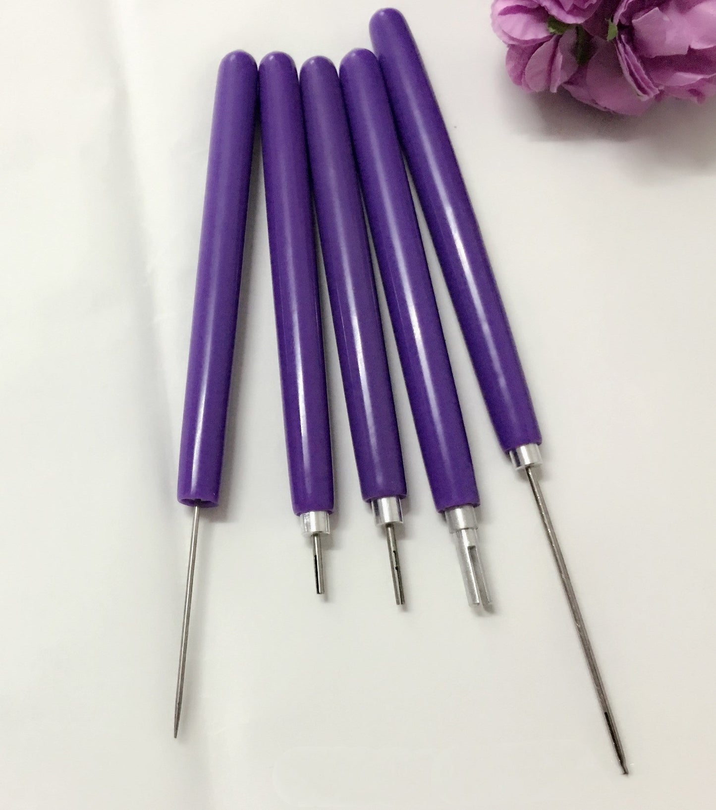 Rouleau de papier pour quilling, aiguilles longues et courtes, stylo