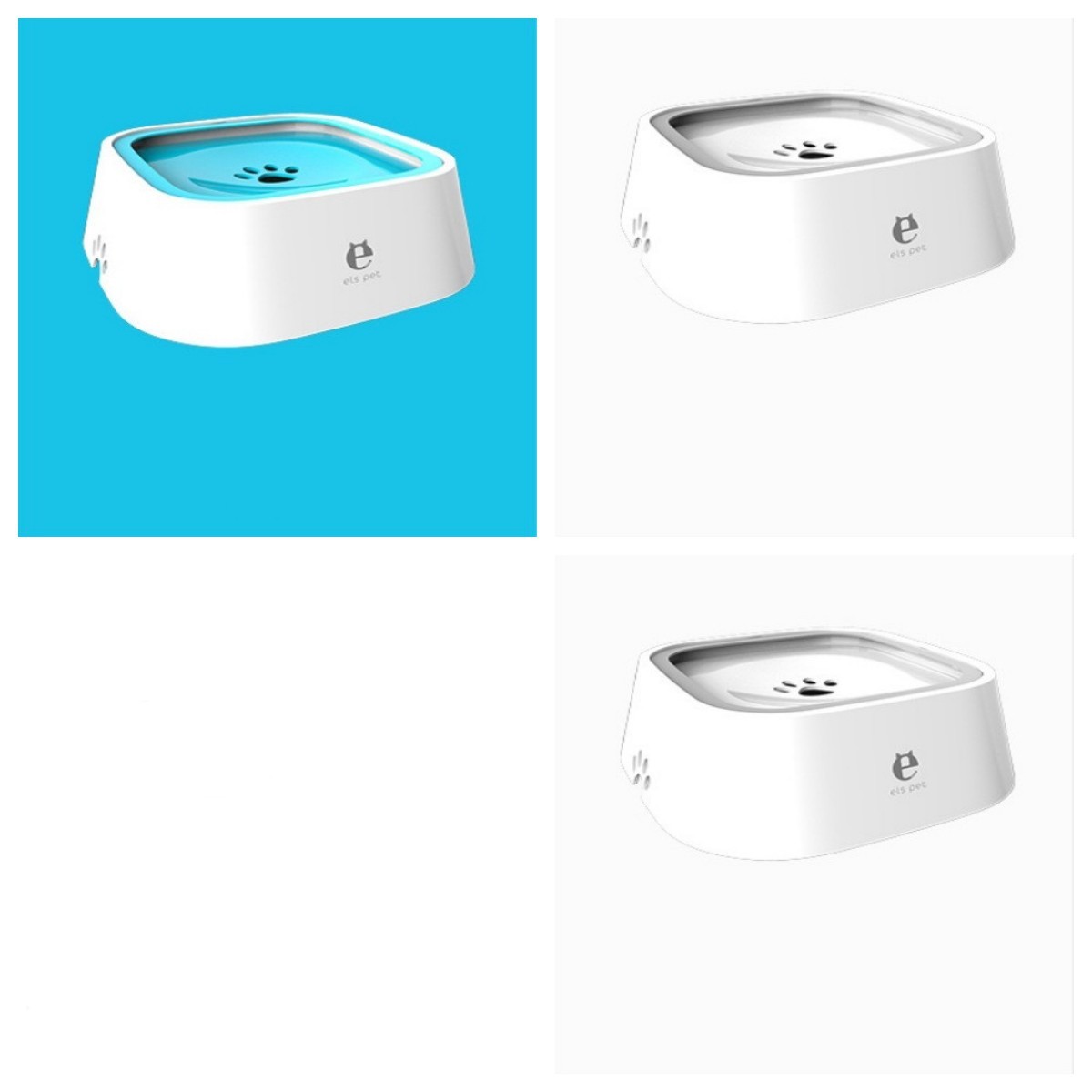 1,5 L Bol d'eau pour chat et chien, bol flottant transporté, distributeur d'eau anti-débordement, fontaine pour animaux, fournitures pour chiens en ABS et PP.