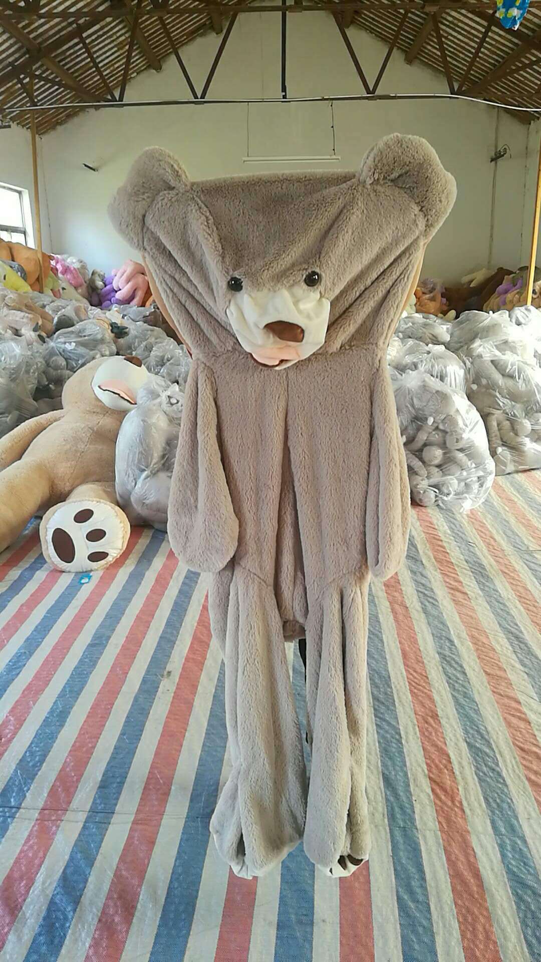 Géant ours en peluche jouet énorme jouets doux coque en cuir