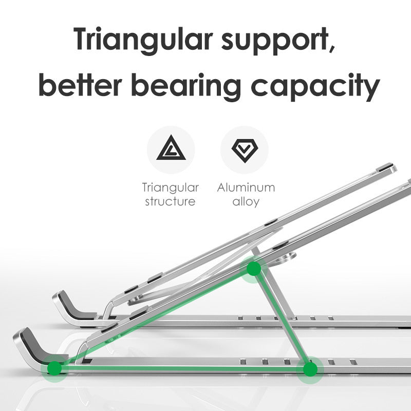 Support d'ordinateur portable refroidissant, support ajustable portable.