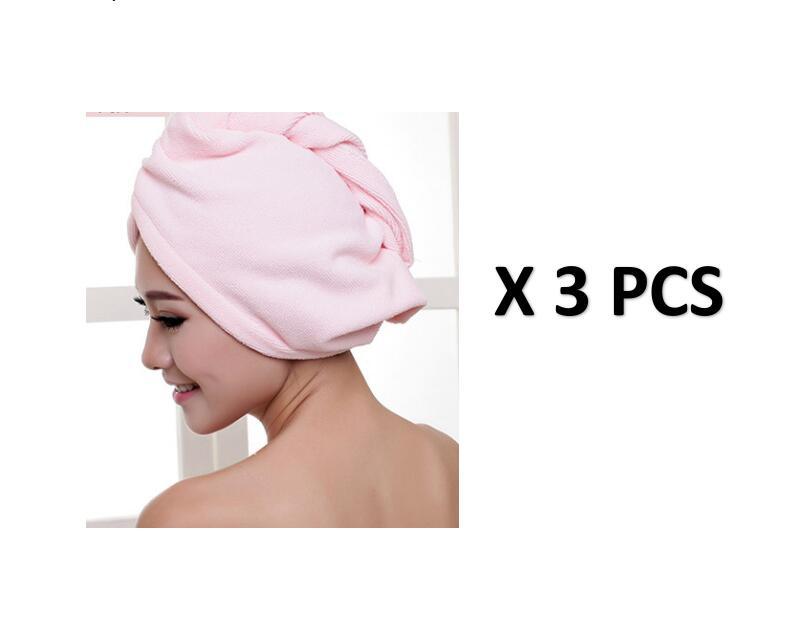 Bonnet de sèche-cheveux pour femme, serviette absorbante pour cheveux secs