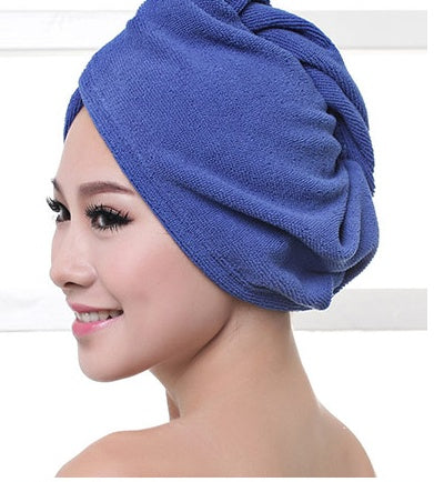 Bonnet de sèche-cheveux pour femme, serviette absorbante pour cheveux secs