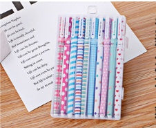 Lot de 10 stylos à encre gel colorés, cadeau promotionnel, papeterie, fournitures scolaires et de bureau