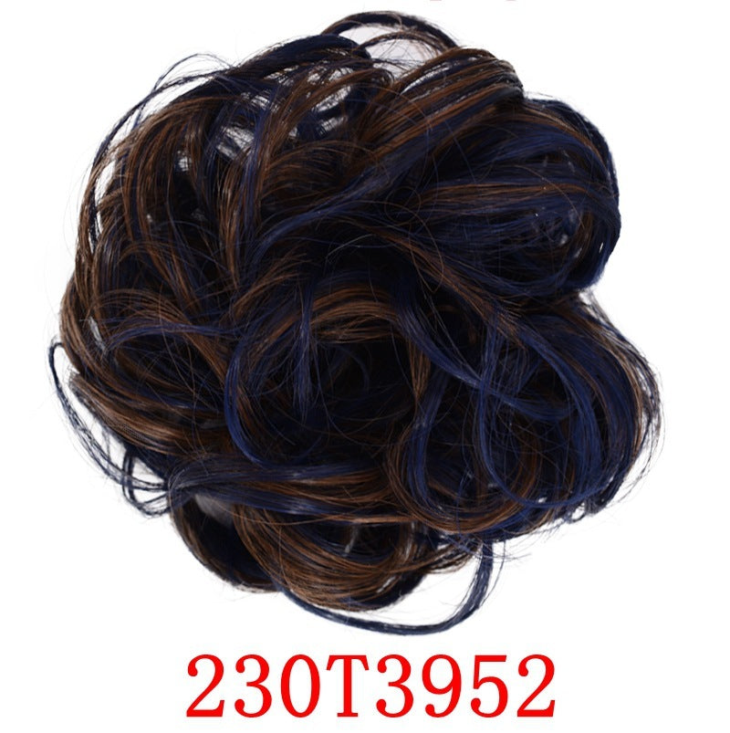Anneau pour cheveux en forme de bourgeon en caoutchouc