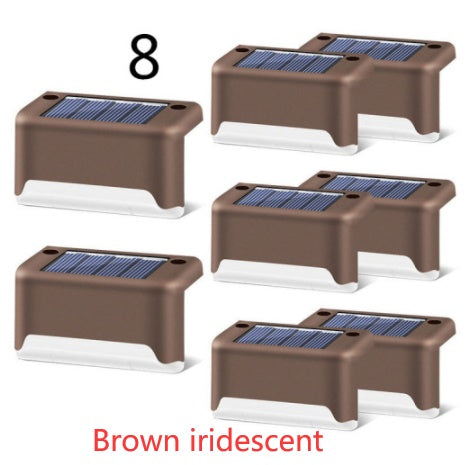 Nouvelle lampe de clôture solaire LED étanche à mise à niveau, lumières de terrasse solaires, lumière de marche solaire extérieure pour patio, escaliers, jardin, allée, pas de jardin.