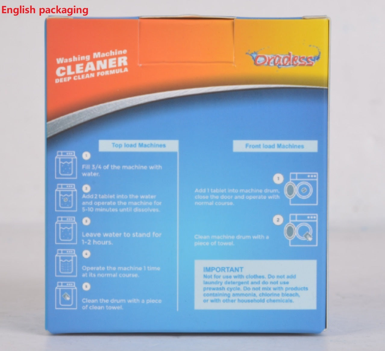 Nettoyant pour cuve de machine à laver