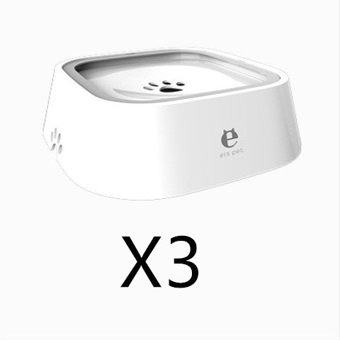 1,5 L Bol d'eau pour chat et chien, bol flottant transporté, distributeur d'eau anti-débordement, fontaine pour animaux, fournitures pour chiens en ABS et PP.