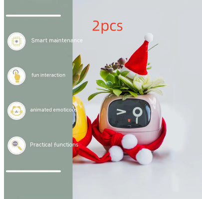Planificateur Intelligent Amusement Inépuisable Plus de 49 Expressions Riches 7 Capteurs Intelligents et Puces AI Facilitent et Rendent Agréable la Culture des Plantes