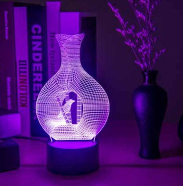 Lampe LED créative en 3D pour la nuit