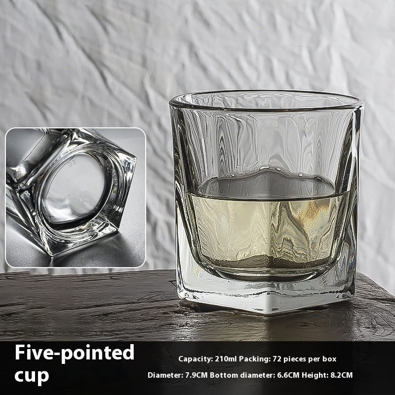 Verre à whisky en cristal, verre à bière, verre à whisky, verre à vin épais, coffret cadeau, vente en gros