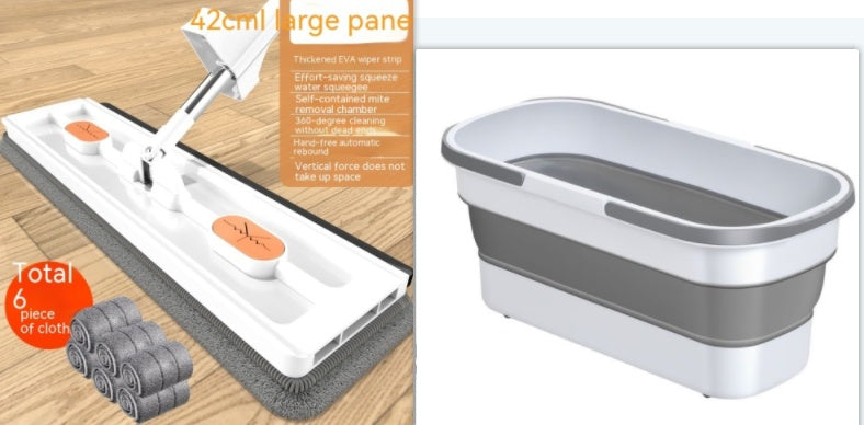 Nouveau style Grande Vadrouille Plate 360 Vadrouille Rotative Convient Différents Types Revêtement de sol Forte absorption d’eau Pour le nettoyage des sols à la maison